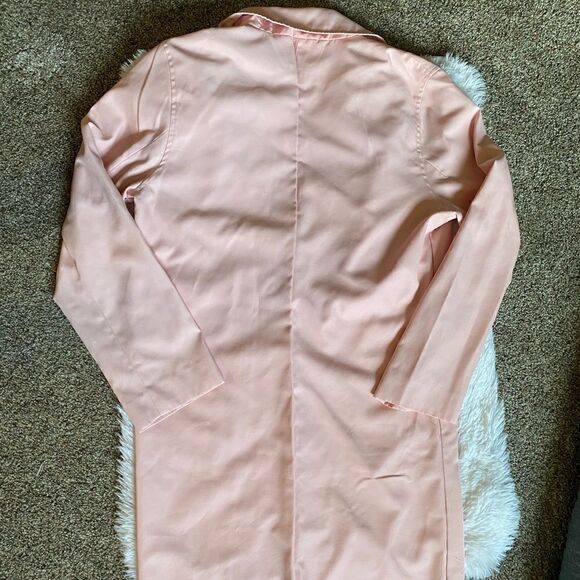 Lauren Ralph Lauren Pink Trench Jacket Women’s Small Button Down - Picture 11 of 13